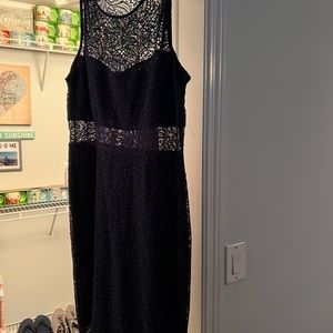 Express Blue lace dress size medium
